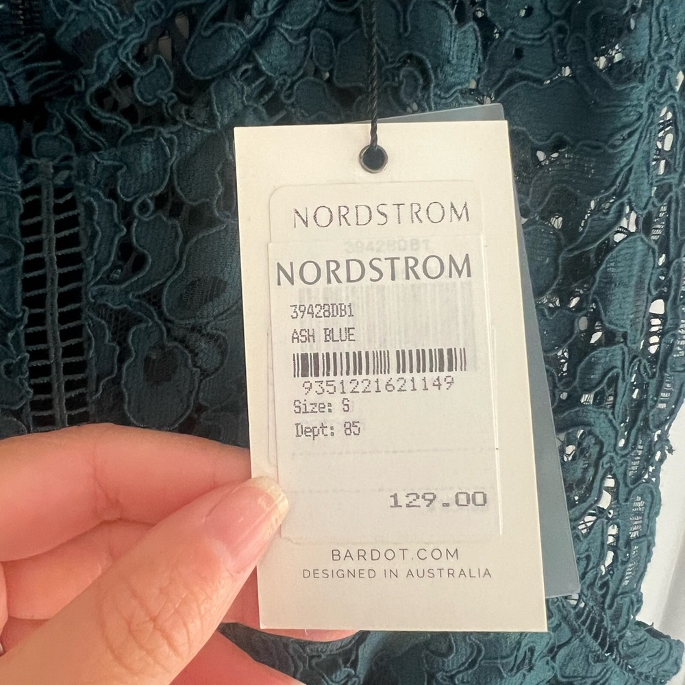 Mid length ash blue body con dress NEW WITH TAGS